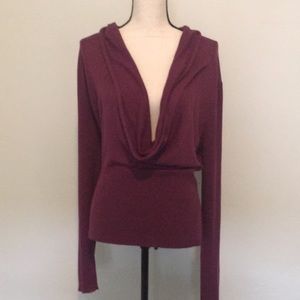 BCBG Raspberry Cowl Sweater (1990’s)